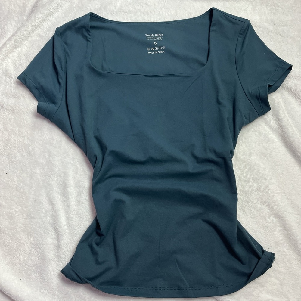 Women's Butter Soft Material Blue Top